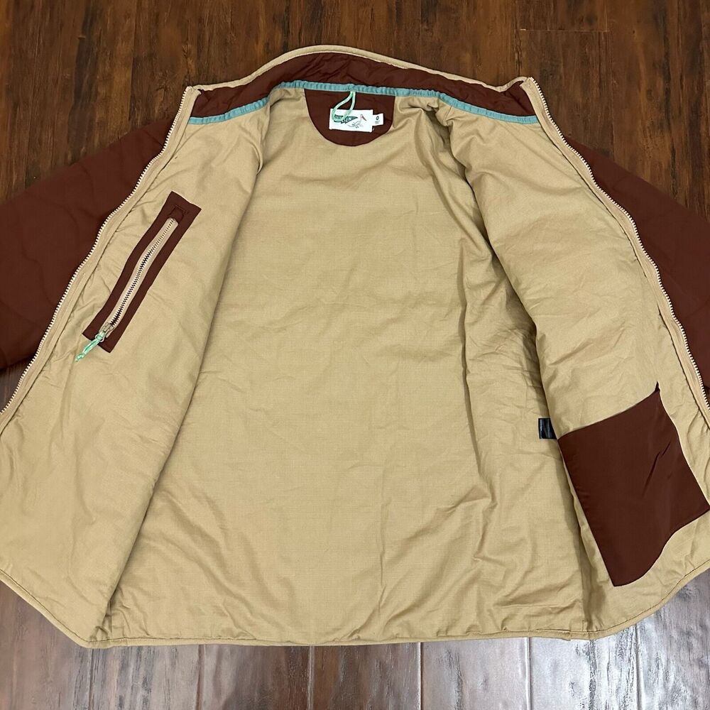 WELLEN Quilted Jacket Brown Full Zip Insulated Cozy Winter Outdoor Nylon - Picture 6 of 11